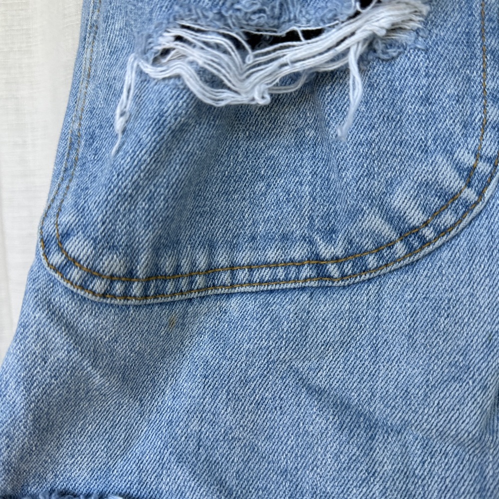 VINTAGE Embroidered Denim Overalls - Picture 6 of 7